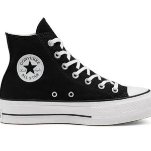 Black platform converse
